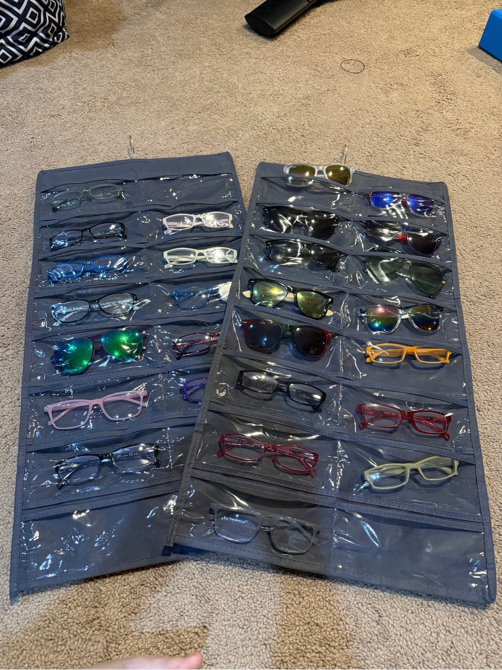 Eyeglass & Sunglass Hanging Organizers (glasses not included)